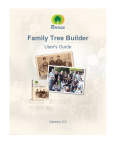Family Tree Builder User's Guide