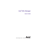 Avid EDL Manager User's Guide