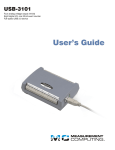 USB-3101 User's Guide - from Measurement Computing