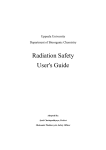 Radiation Safety User's Guide - Department of Bioorganic Chemistry