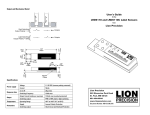 User's Guide LRD6110 and LRD6110C Label Sensors Lion Precision