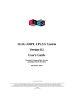 ILOG AMPL CPLEX System Version 8.1 User's Guide