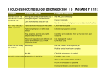 Troubleshooting guide (Biomedicine T5, MolMed HT11) - Ping-Pong