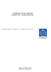 Modeling of Fuel Injection System for Troubleshooting