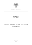 Evaluation of log data for Wide Area Network Troubleshooting