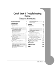 Quick Start & Troubleshooting Guide