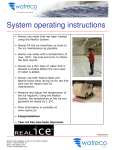 System operating instructions