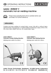 Leister UNIMAT V Automatic hot