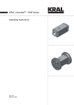 Operating Instructions KRAL Volumeter – OME Series.