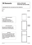 INSTALLATION AND OPERATING INSTRUCTIONS