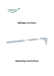 Spillage conveyor Operating instructions
