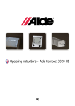 Operating Instructions – Alde Compact 3020 HE