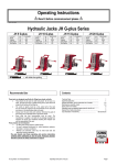 Operating Instructions Hydraulic Jacks JH G