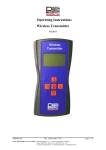 Operating Instructions Wireless Transmitter