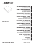 INSTALLATION MANUAL INSTALLATIONSANLEITUNG