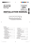 INSTALLATION MANUAL