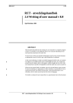 RUT - utvecklingshandbok 2.4 Writing of user manual v 8.0