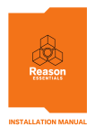 Reason Essentials 8.1 Installation Manual