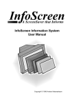 InfoScreen User Manual