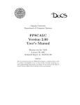 FPSCALC Version 2.00 User's Manual