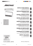 INSTALLATION MANUAL INSTALLATIONSANLEITUNG