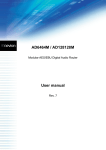 AD6464M / AD128128M User manual