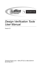 Design Verification Tools User Manual
