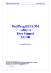 DediProg EEPROM Software User Manual EE100