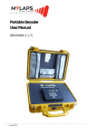 Portable Decoder User Manual