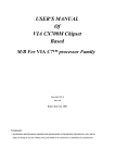 USER'S MANUAL Of VIA CX700M Chipset Based