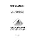 CIO-DAS16/M1 User's Manual