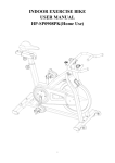 INDOOR EXERCISE BIKE USER MANUAL HP-SP0908PK