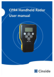 CPR4 Handheld Radar User manual