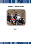 Operator's service manual
