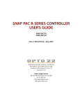 SNAP PAC R-SERIES CONTROLLER USER'S GUIDE