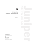 HP Openview Integration Pack User Guide