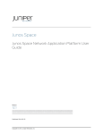 Junos Space Junos Space Network Application Platform User Guide