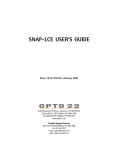 SNAP-LCE USER'S GUIDE