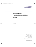 ServiceWatch Installation and User Guide