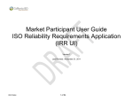 Market Participant User Guide ISO Reliability