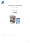 EM1100-P Pre-Payment Meter 預付費電子電表User guide 使用手冊