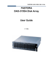 FASTORA DAS-315SA Disk Array User Guide