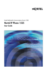 Nortel IP Phone 1535 User Guide