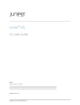 Junos® OS CLI User Guide