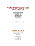 PAC MANAGER™ USER'S GUIDE LEGACY EDITION