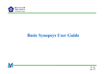 Basic Synopsys User Guide