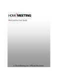 Web JoinNet User Guide A HomeMeeting Inc. Official Document
