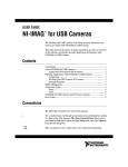 NI-IMAQ for USB Cameras User Guide