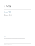 CLI User Guide - Juniper Networks