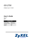 GS-2750 User's Guide